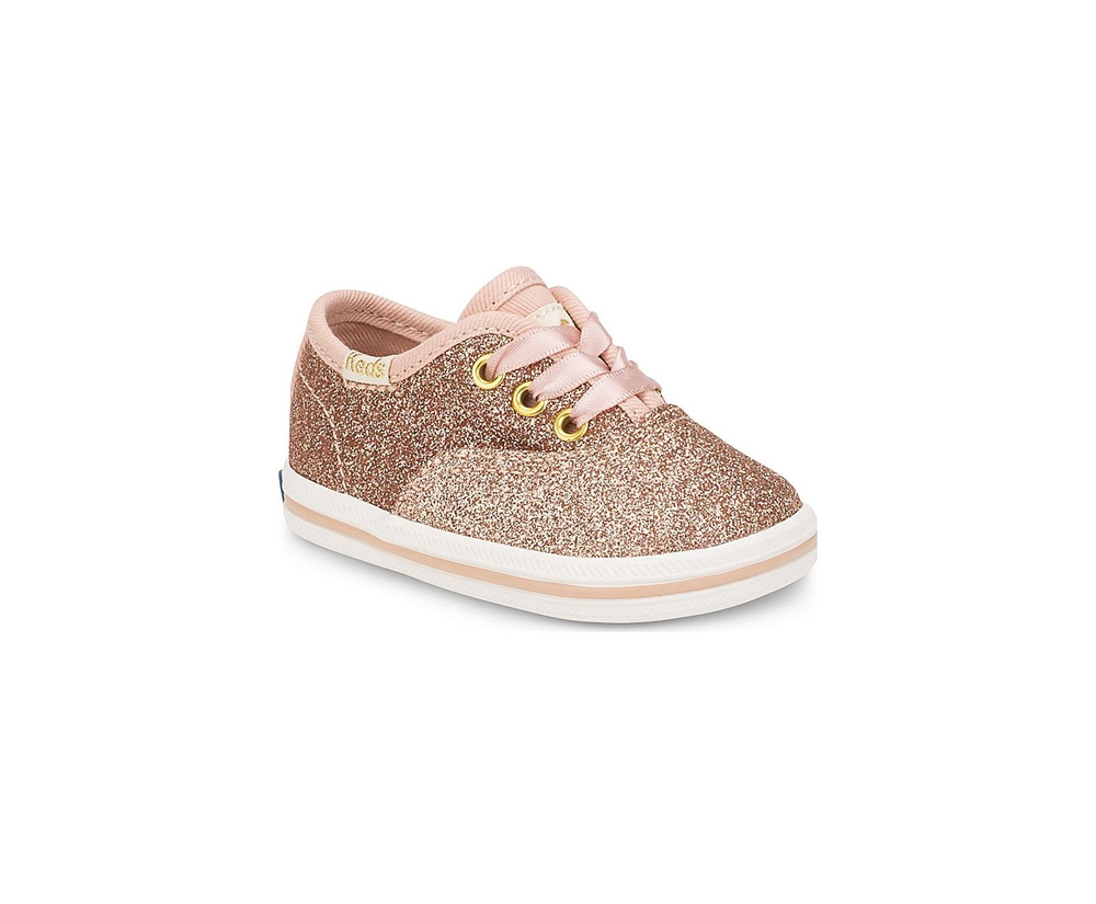 Keds Sneakers Rose Gold - Kate Spade new york Champion Glitter Crib - Kids BKGHPO-856